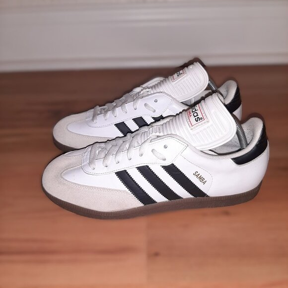 ADIDAS SAMBA CLASSIC 772109 White Black Indoor Soccer Shoes | Men\'s Size 9 main image 10